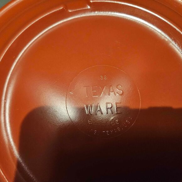 Texas Ware Coral Melamine 7" Plates MCM Dallas Ware set of 4 - Picture 3 of 4